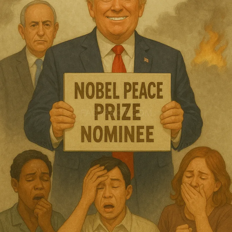 Trump Nominated for Peace Prize—Universe Says “Surely Not” in Unison